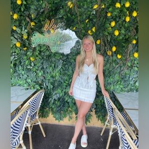 White bridal skirt & shirt set